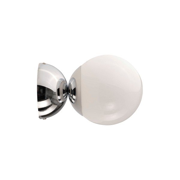 Biała/w kolorze srebra z połyskiem lampa sufitowa z opalowego szkła ø 15 cm Leah – Jotex-image-4