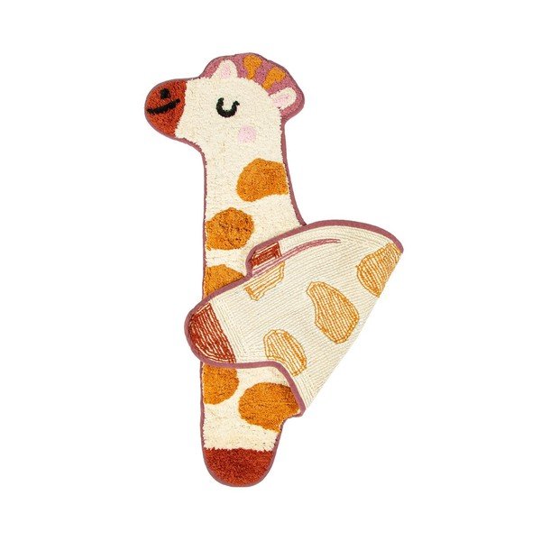 Pomarańczowo-beżowy dziecięcy bawełniany dywan Sass & Belle Giraffe, 57 x 80 cm-image-2