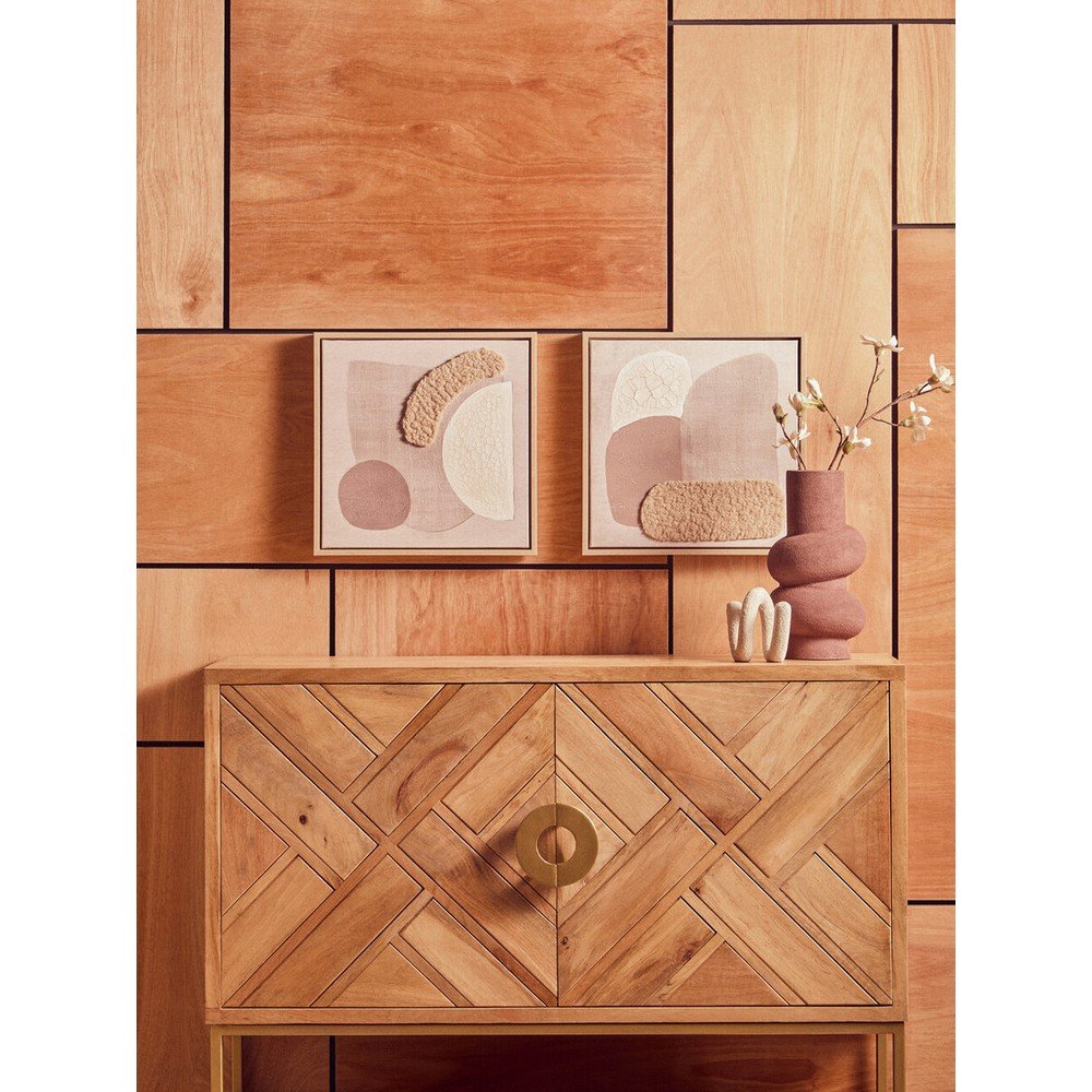 Obrazy zestaw 2 szt. 3D z ramą w zestawie/na płótnie 40x40 cm Astratto – Premier Housewares (zdjęcie 7)