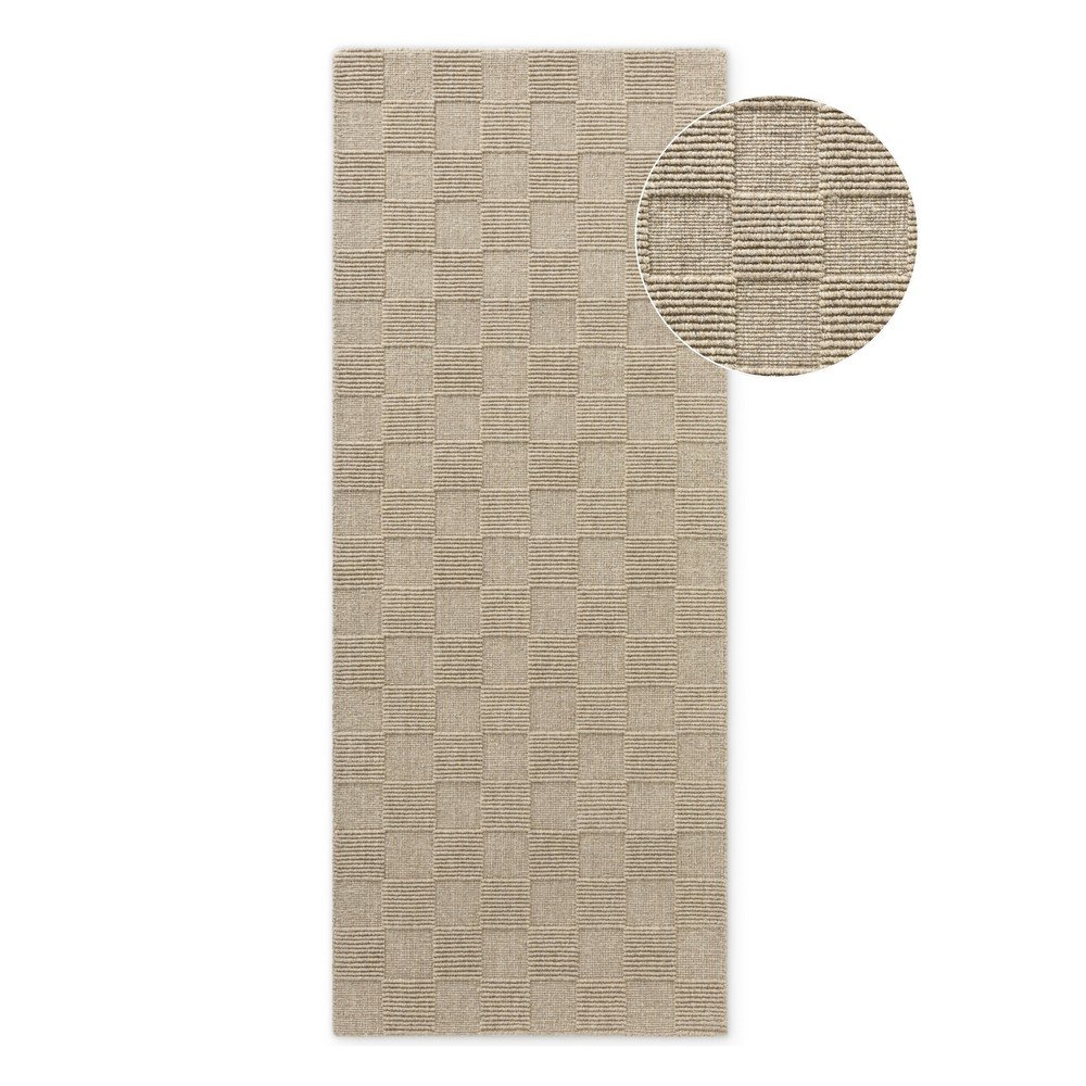 Beżowy wełniany chodnik tkany ręcznie 80x200 cm Scala – Villeroy&Boch