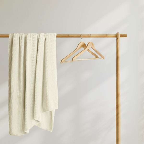 Kremowy koc z mikrowłókna DecoKing Henry, 150x200 cm-image-3