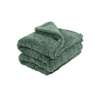 Zielony koc Tiseco Home Studio Teddy, 130x170 cm