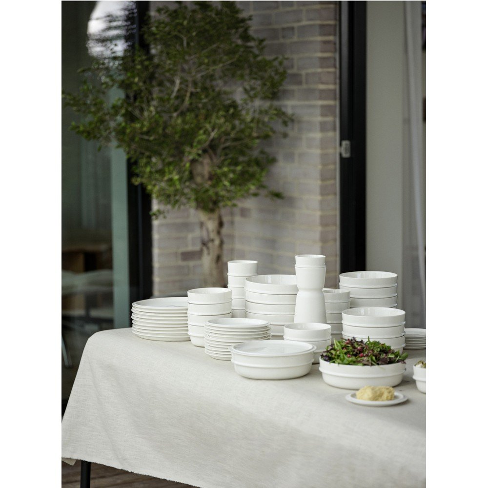 Kremowy porcelanowy talerz deserowy ø 20 cm Eau – Zone (zdjęcie 9)
