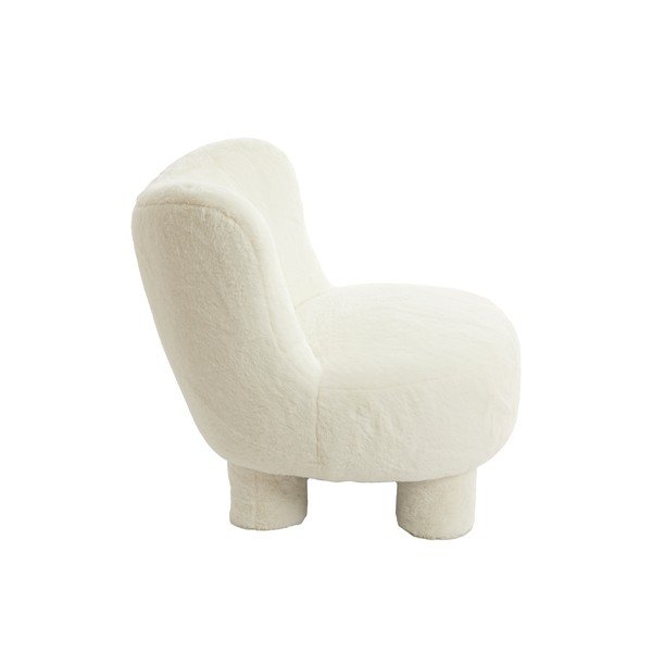 Kremowy fotel z materiału bouclé Kamovu – Light & Living-image-3