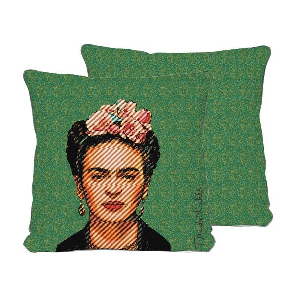Zielona poduszka Madre Selva Frida, 45x45 cm-image-2