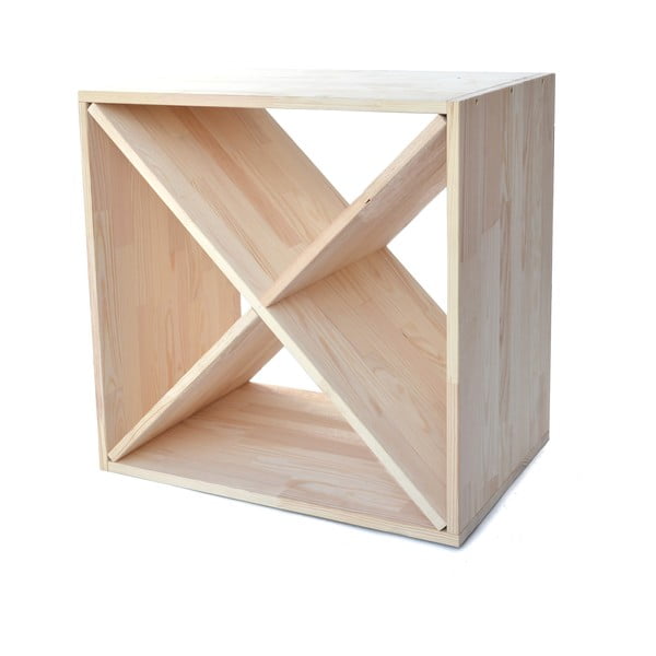 Regał na wino z litego drewna sosnowego liczba butelek 24 – Bonami Essentials-image-1