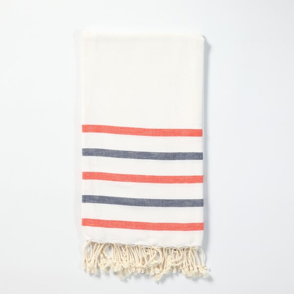 Ręcznik hammam z ręcznie tkanej bawełny ZFK Vanja, 170x100 cm