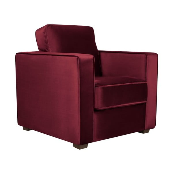 Fotel w burgundowej barwie Cosmopolitan Design Denver