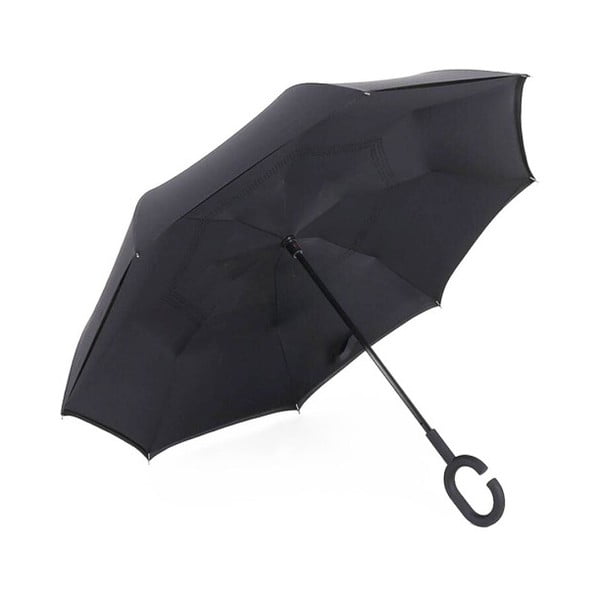 Czarny parasol Ambiance Interior, ⌀ 110 cm