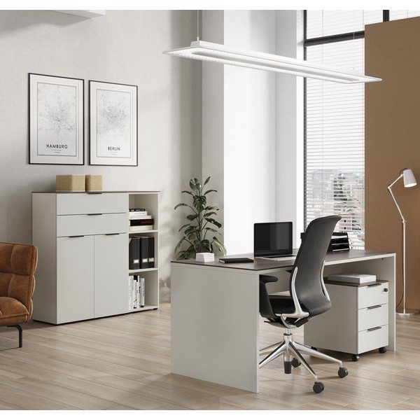 Biurko w dekorze orzecha 158x79 cm Ancona – Germania-image-4