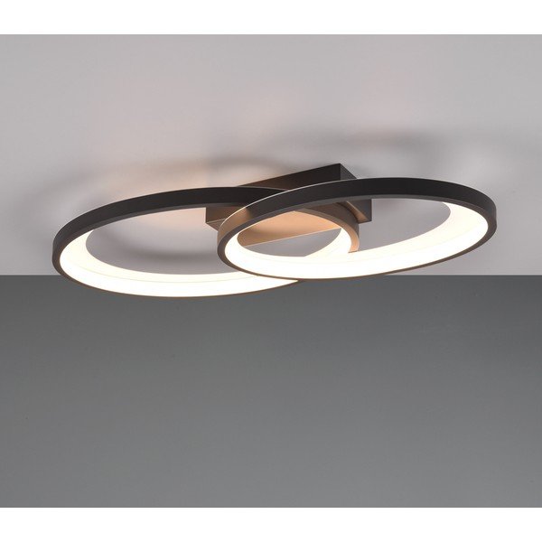 Czarno-biała lampa sufitowa LED 30x57 cm Malaga – Reality-image-2