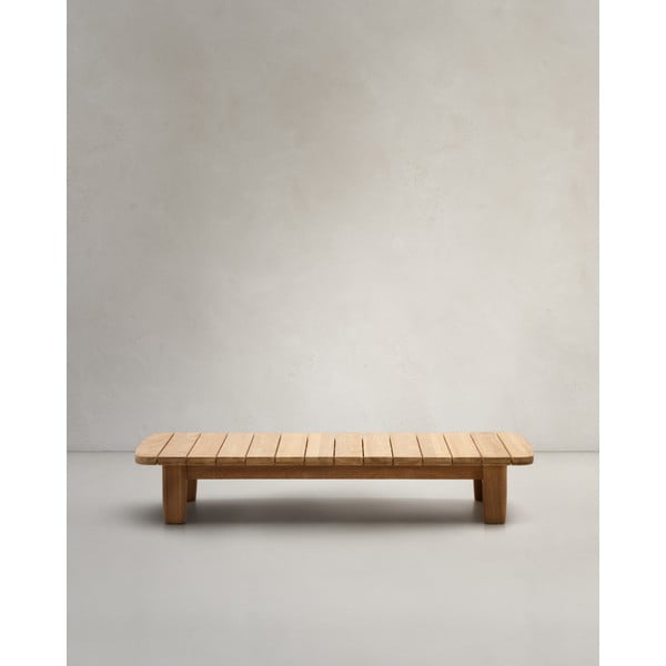 Stolik ogrodowy z litego drewna tekowego 70x140 cm Tirant – Kave Home-image-1