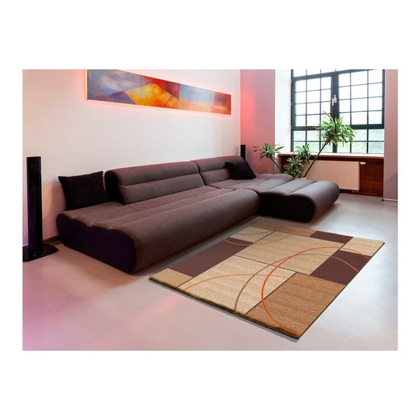 Brązowy dywan Universal Delta Square, 57x110 cm-image-2