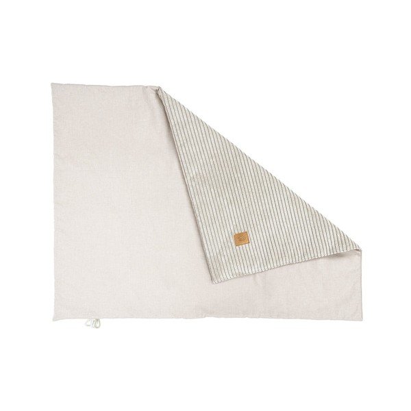 Kremowy koc dziecięcy sztruksowy 100x77 cm – Meowbaby-image-1