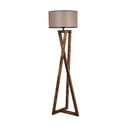 Brązowa lampa stojąca z tekstylnym kloszem (wysokość 149 cm) Maçka – Opviq lights