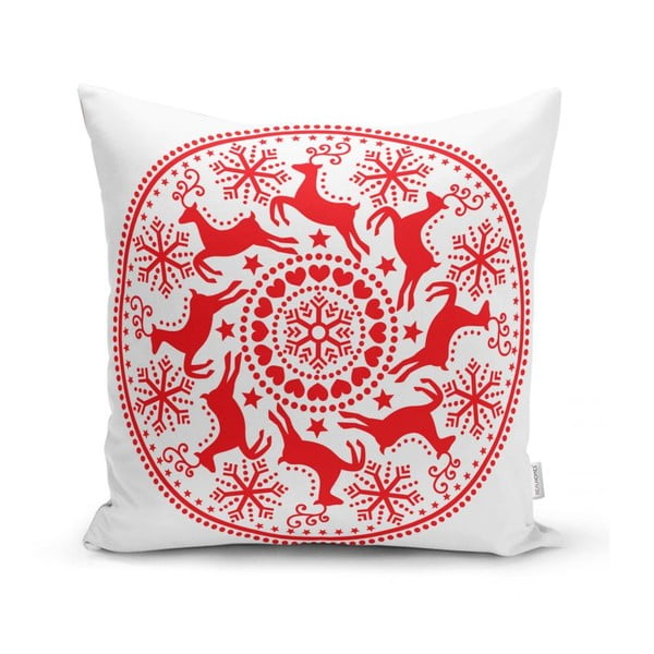 Zestaw 4 świątecznych poszewek na poduszki i bieżnika Minimalist Cushion Covers Christmas-image-3