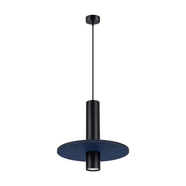 Ciemnoniebieska/beżowa metalowa lampa wisząca ø 30 cm Olisa – Sollux