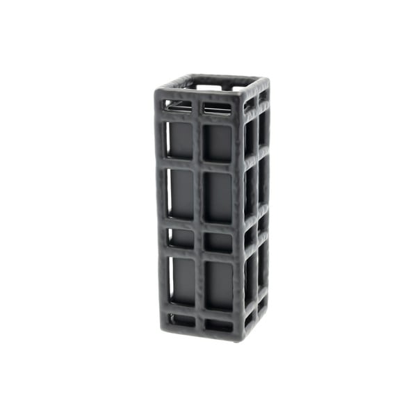 Czarny ręcznie wykonany wazon z żywicy polimerowej (wysokość 30 cm) Lyst – Villa Collection