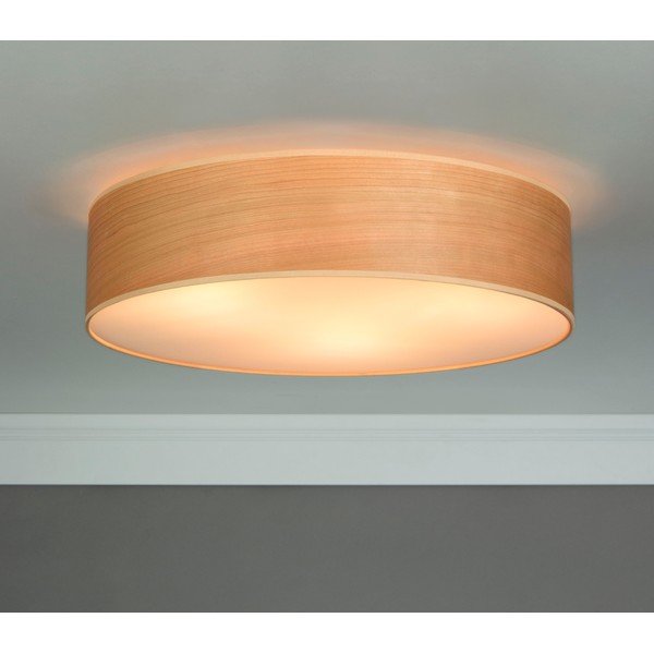 Lampa sufitowa z naturalnego forniru w kolorze drewna wiśni Sotto Luce TSURI, Ø 40 cm-image-4