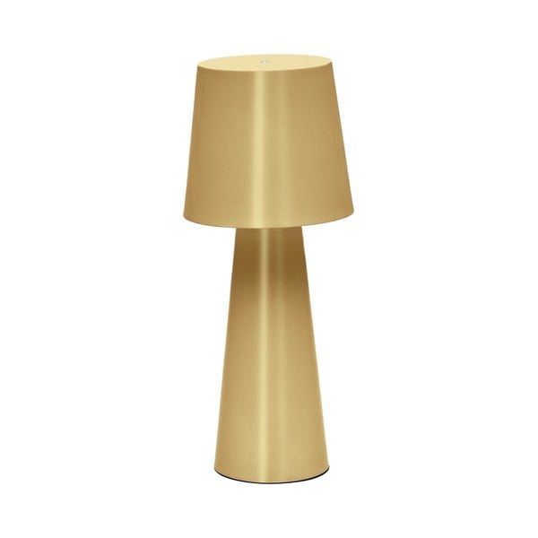 Lampa stołowa LED w kolorze złota ze ściemniaczem i metalowym kloszem (wysokość 40 cm) Arenys – Kave Home