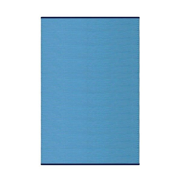 Niebieski dwustronny dywan zewnętrzny Green Decore Whisper, 90x150 cm