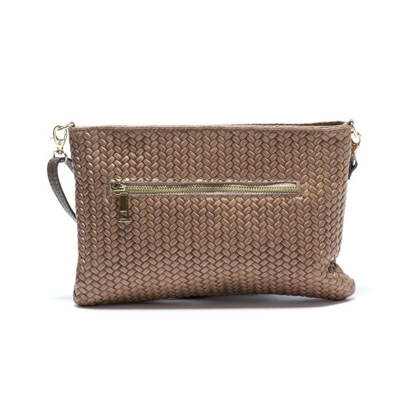 Szaro-brązowa skórzana torebka Isabella Rhea no. 8029-image-1