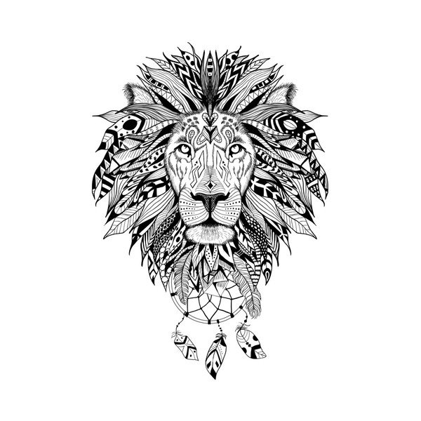 Naklejka Ambiance Landscape Lion-image-2