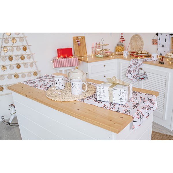 Świąteczny bawełniany bieżnik 140x40 cm Rowan Berries – Butter Kings-image-1