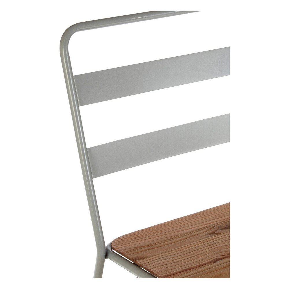 Szare/w naturalnym kolorze krzesło z litego drewna wiązu District – Premier Housewares (zdjęcie 9)