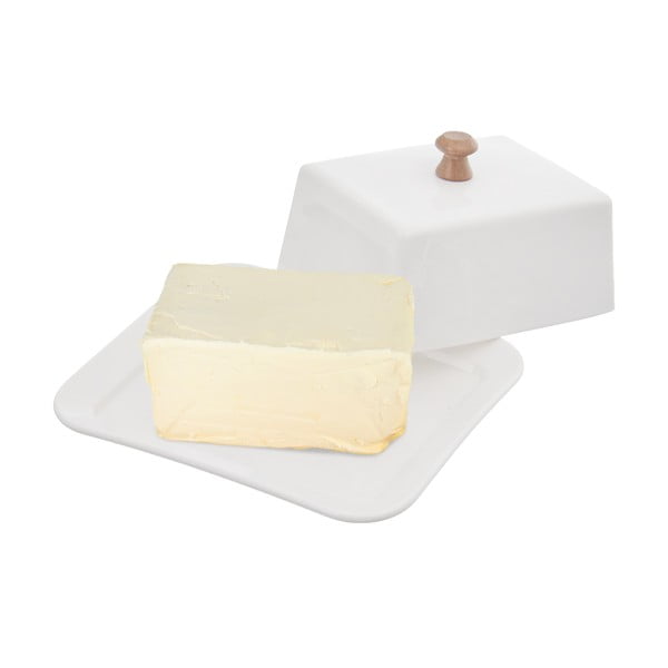 Biała porcelanowa maselniczka Orion Whiteline-image-1