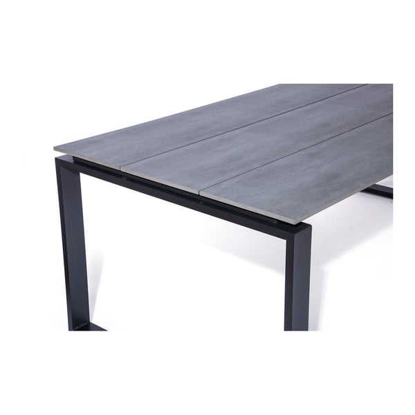 Zestaw 4 rattanowych krzeseł Gabriela i czarnego stołu Strong – Bonami Essentials-image-4