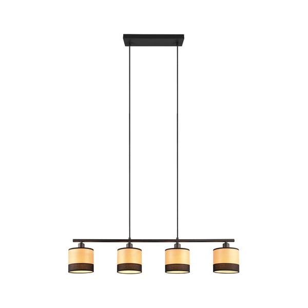 Czarno-naturalna lampa wisząca Bolzano – Reality-image-1