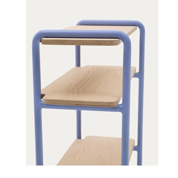 Jasnoniebiesko-naturalny wiszący regał dziecięcy w dekorze jesionu 60x70x28 cm Tinn – Kave Home-image-3