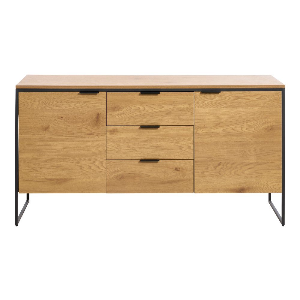 Komoda w dekorze dębu w naturalnym kolorze 155x81x45 cm Cesura – Unique Furniture