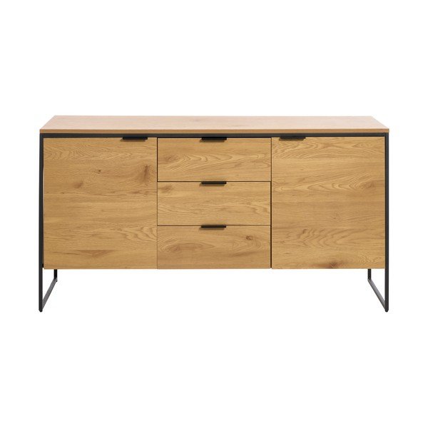 Komoda w dekorze dębu w naturalnym kolorze 155x81x45 cm Cesura – Unique Furniture