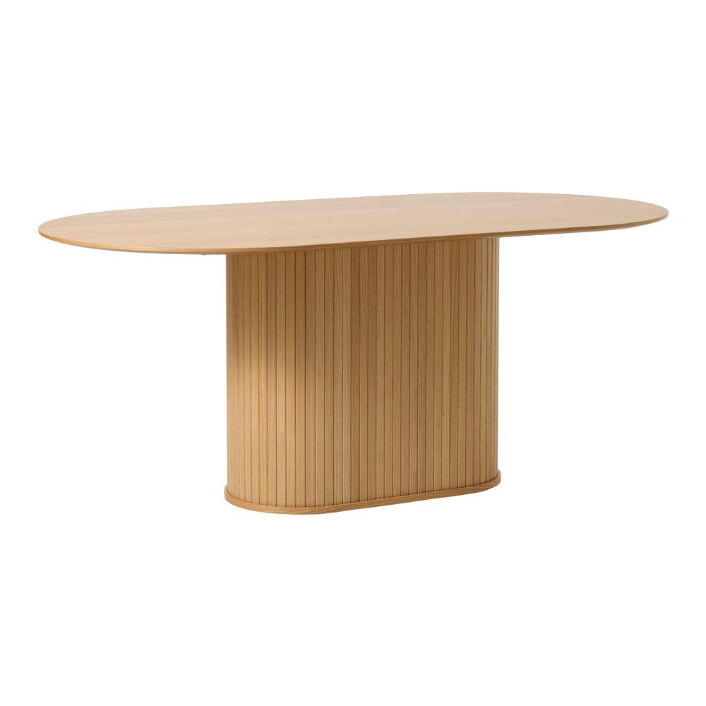 Stół z blatem w dekorze dębu 95x180 cm Nola – Unique Furniture