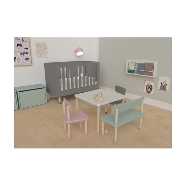 Szare krzesełko dziecięce Flexa Dots-image-1