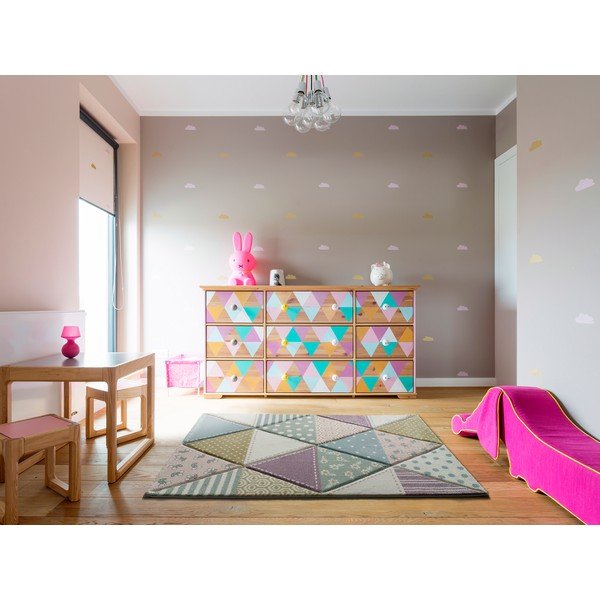 Dziecięcy dywan Universal Kinder Triangles, 120x170 cm-image-1