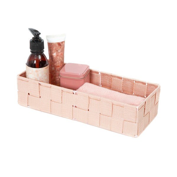 Różowy organizer łazienkowy Compactor Stan, 30x12 cm-image-1