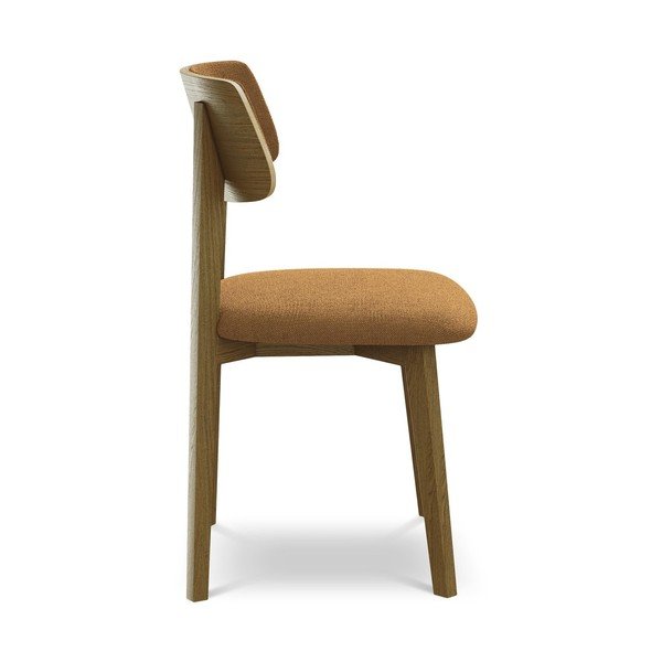 Krzesło z litego drewna w kolorze terakoty Niu – Makamii-image-2