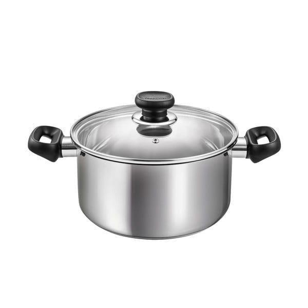 Garnek ze stali nierdzewnej z pokrywką odpowiedni na indukcję 5 l Brava – Tescoma