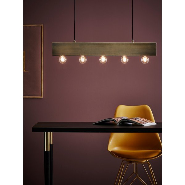Lampa wisząca w kolorze mosiądzu Markslöjd Couture-image-1