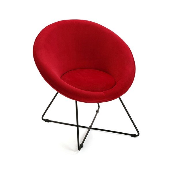 Czerwony fotel Versa Redondo-image-2