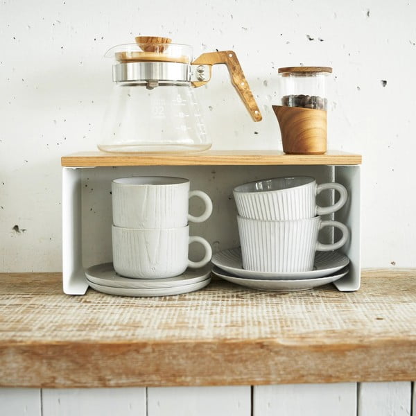 Biało-naturalna metalowa dodatkowa półka 30,5x14 cm Tosca – YAMAZAKI-image-1