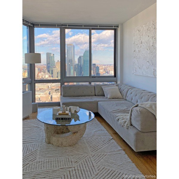 Kremowy wełniany dywan tkany ręcznie odpowiedni do prania 170x240 cm Almond Valley – Lorena Canals-image-4