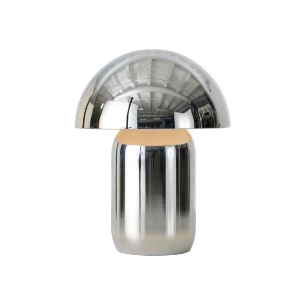 Metalowa lampa stołowa LED ze ściemniaczem w kolorze srebra z połyskiem (wysokość 17 cm) Ted – Ellos Home