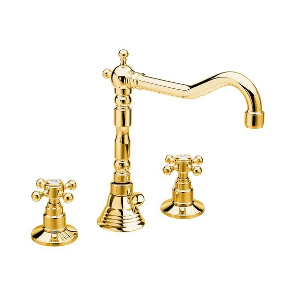 Bateria umywalkowa w kolorze złota Antea – Sapho