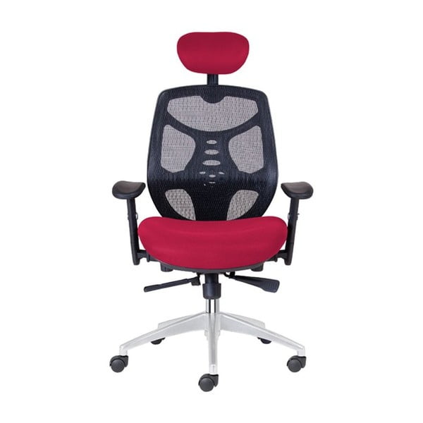 Krzesło biurowe Norton XL, ciemna czerwień