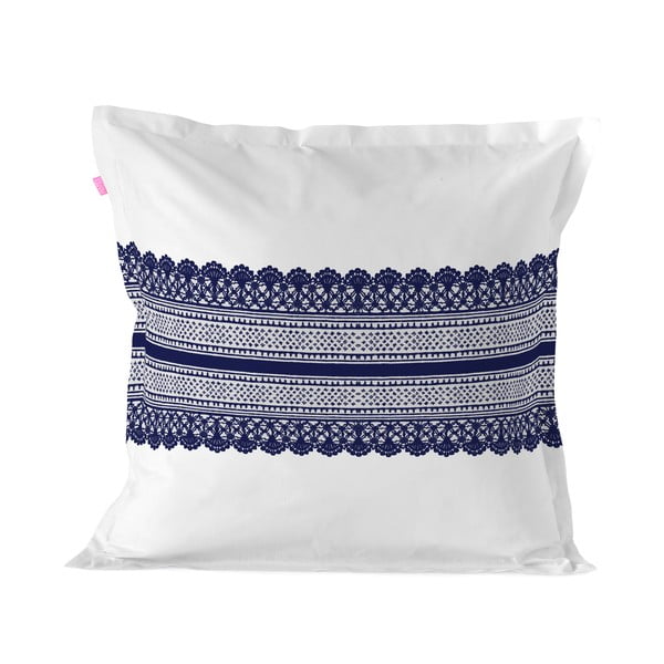 Poszewka na poduszkę z czystej bawełny Happy Friday Embroidery, 60x60 cm