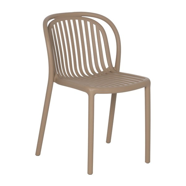Beżowe plastikowe krzesło Alia – Ixia